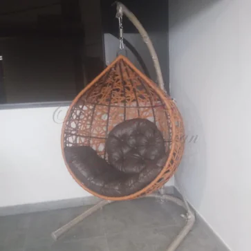 Balanço para varanda em Corda Náutica Laranja modelo Gota