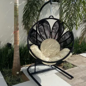 Balanço de Corda Náutica Preto modelo Pétala