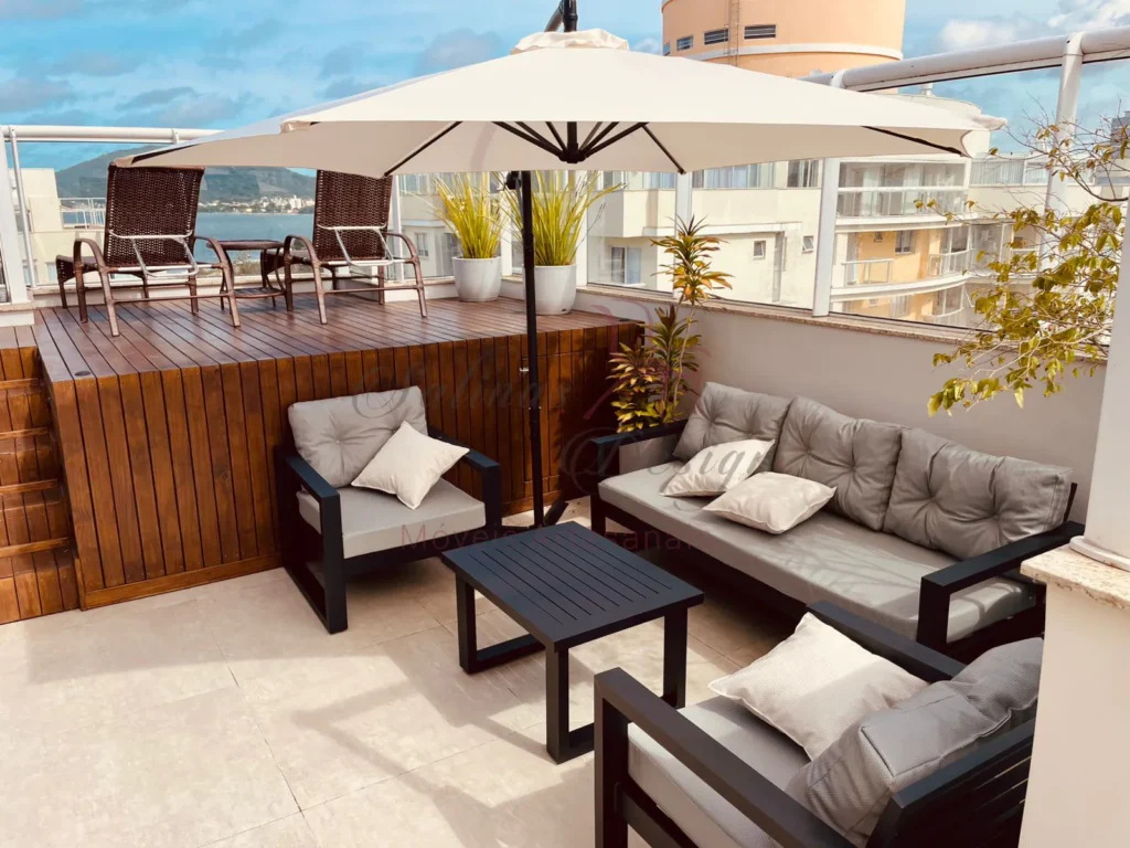 Flat Sofá 4 lugares ideal para areas externas