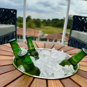 Mesa de centro champanheira em corda náutica Salinas Design