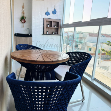 Poltrona Corda Náutica Minas, detalhes do acabamento artesanal