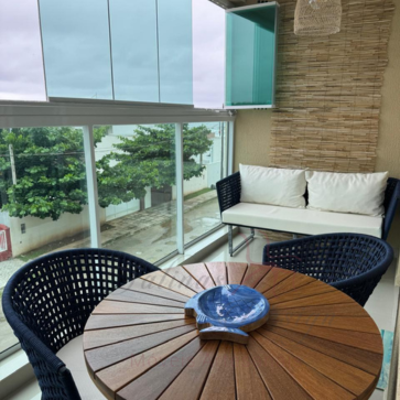 Poltrona Corda Náutica Minas em apartamento