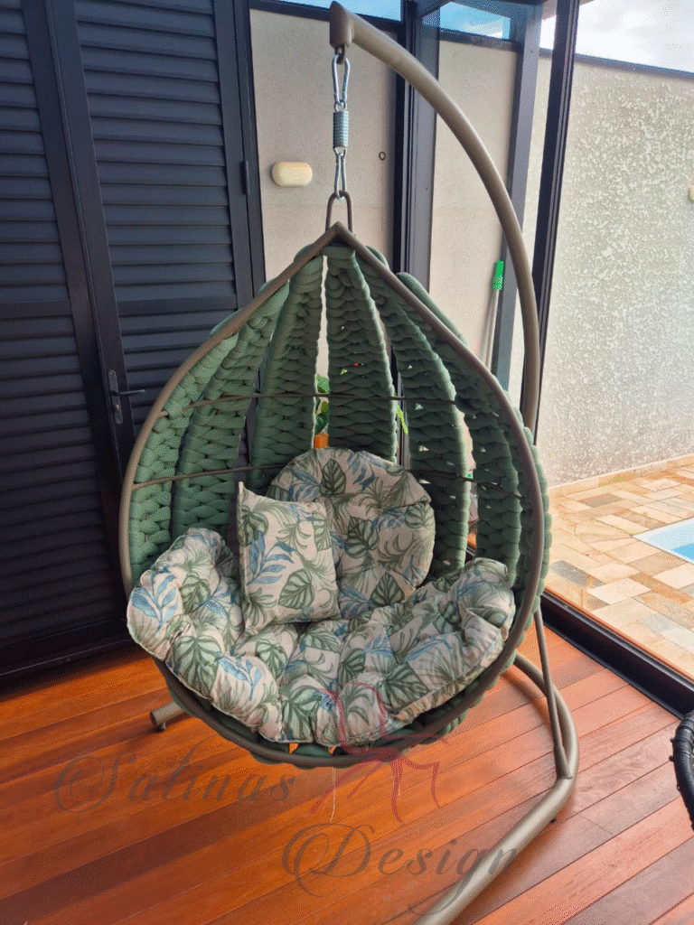 Balanço Área Externa Tricô angulo de frente